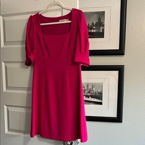 Eliza J Vibrant Pink Midi Dress